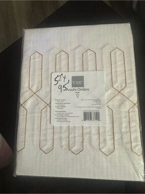 VUE Arashi Ombre Gold Embroidered Curtain Panel